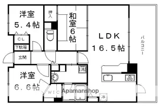 パデシオン丸太町【405号室】の間取り
