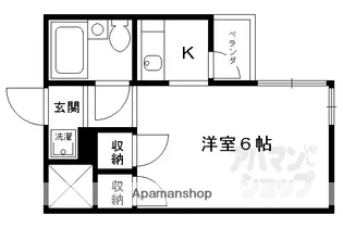 二条グランドハイツ【106号室】の間取り