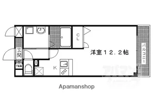 エスリード西小路御池【203号室】の間取り