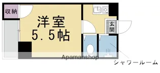 ヒューマンハイツ御室【302号室】の間取り