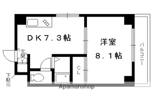 ウエスト【5階】の間取り