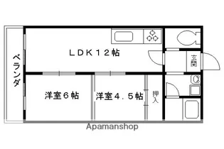 エクセルコート・高辻西【6階】の間取り