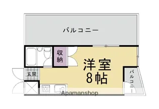 グリーンフィルI【405号室】の間取り