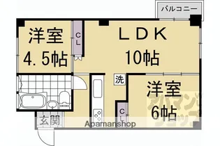 シーズン嵐山【606号室】の間取り
