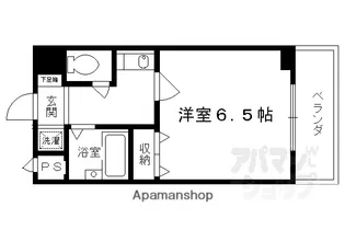 プレサンス京都二条城前【507号室】の間取り