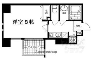 アスヴェル京都二条烏丸【403号室】の間取り