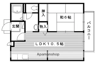 エーデルハイムオカモト【1階】の間取り