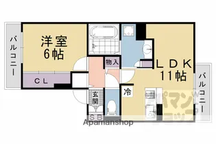 メゾン・ド・ルクル【105号室】の間取り