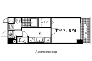 アゼリア五条御前【5階】の間取り