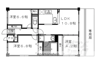 I.HOUSE02【101号室】の間取り