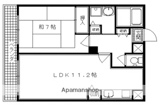 ドーム平野【5階】の間取り