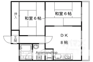 ロイヤルコーポ【6階】の間取り