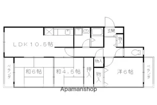ヴェルデ三番館【205号室】の間取り