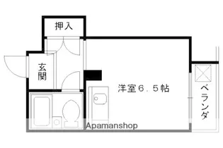 コスモプラザコマツ【4階】の間取り