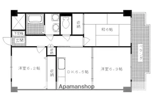 デンクマール70【202号室】の間取り