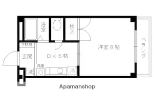 ヴァンテアン【2A号室】の間取り