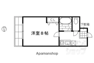 アール四条大宮【3階】の間取り
