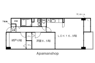 京悠館【702号室】の間取り