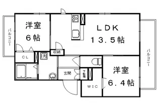 SHAMAISON BEREO J【301号室】の間取り