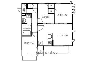 セジュールKOTO【3階】の間取り