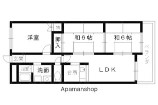 エントピア桂【106号室】の間取り