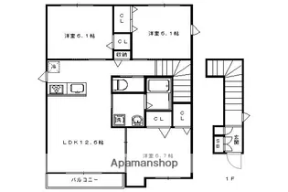 シャーメゾン ドリーム【201号室】の間取り