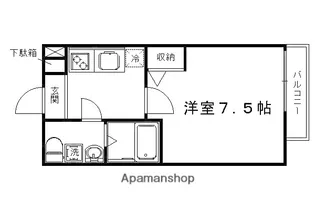A・CORSO 太秦【3階】の間取り