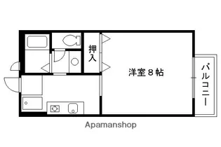 1Kの間取り画像
