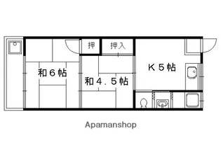 弥栄マンション2【2号室】の間取り