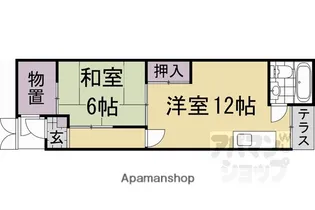グリーンピア大枝【1階】の間取り