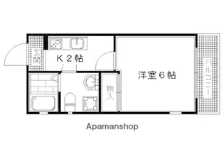 サイト京都西院【3-A号室】の間取り