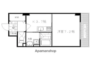 ヴァンヴェルデ西京極【6階】の間取り
