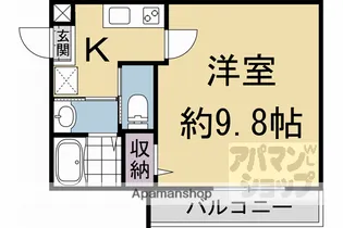 スプリングス壬生【401号室】の間取り