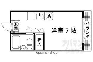 ジョリ大岡【403号室】の間取り