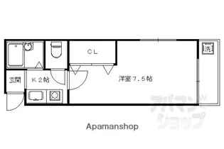 ハウス偕【203号室】の間取り