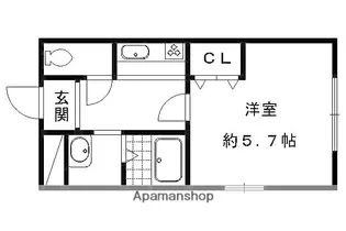 シャルールくちど【2階】の間取り