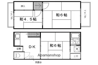京都府京都市右京区西京極大門町【一戸建】の間取り