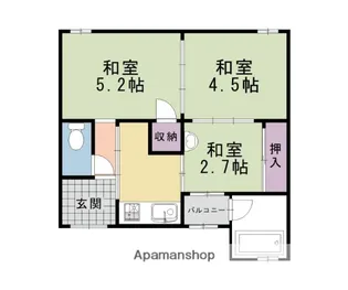 京都府京都市中京区西ノ京池ノ内町【一戸建】の間取り