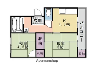 豊栄マンション【106号室】の間取り