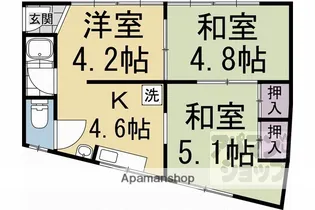 山内ビル【3F号室】の間取り