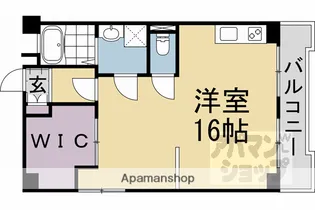 クレスト由里【206号室】の間取り