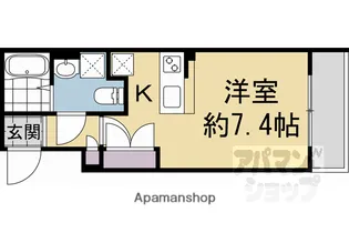 THE GARNET SUITE RESIDENCE西院1【5階】の間取り