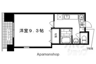 ハウスセゾン御所南【8階】の間取り