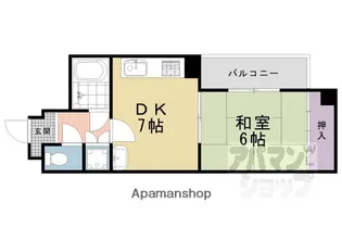 アルカンシェル御所【206号室】の間取り