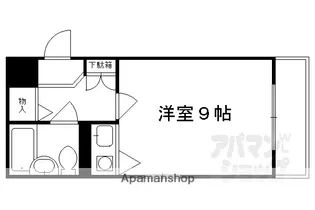 DETOMー1四条大宮II【407号室】の間取り
