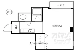シングルハウスアトラクター【403号室】の間取り