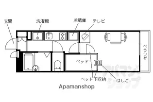 レオパレス華【310号室】の間取り