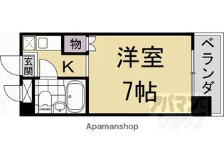 ヴィルベール桂【208号室】の間取り