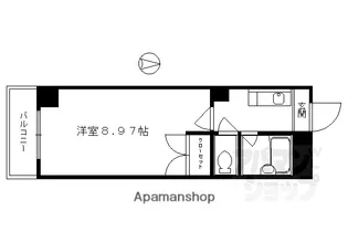 シティハウス夷川【203号室】の間取り