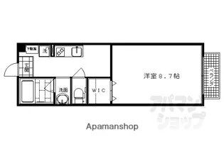 ラフロール桂川II【203号室】の間取り